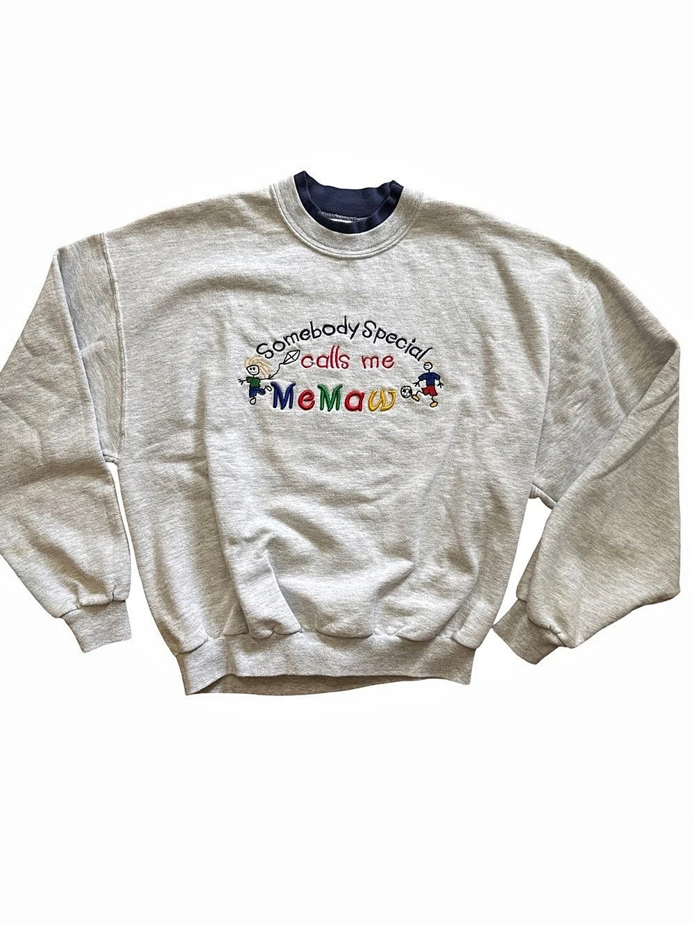 Vintage “Someone Calls Me Memaw” Granny Women’s Sweatshirt Size Large Retro